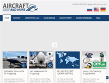 Tablet Screenshot of aircraft-and-more.com
